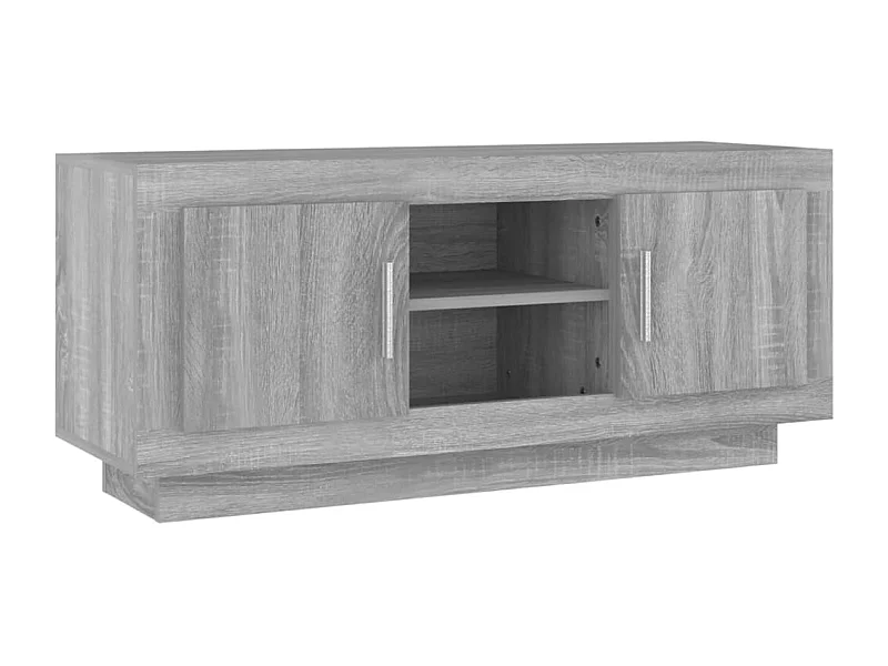 Mueble para TV madera contrachapada gris Sonoma 102x35x45 cm