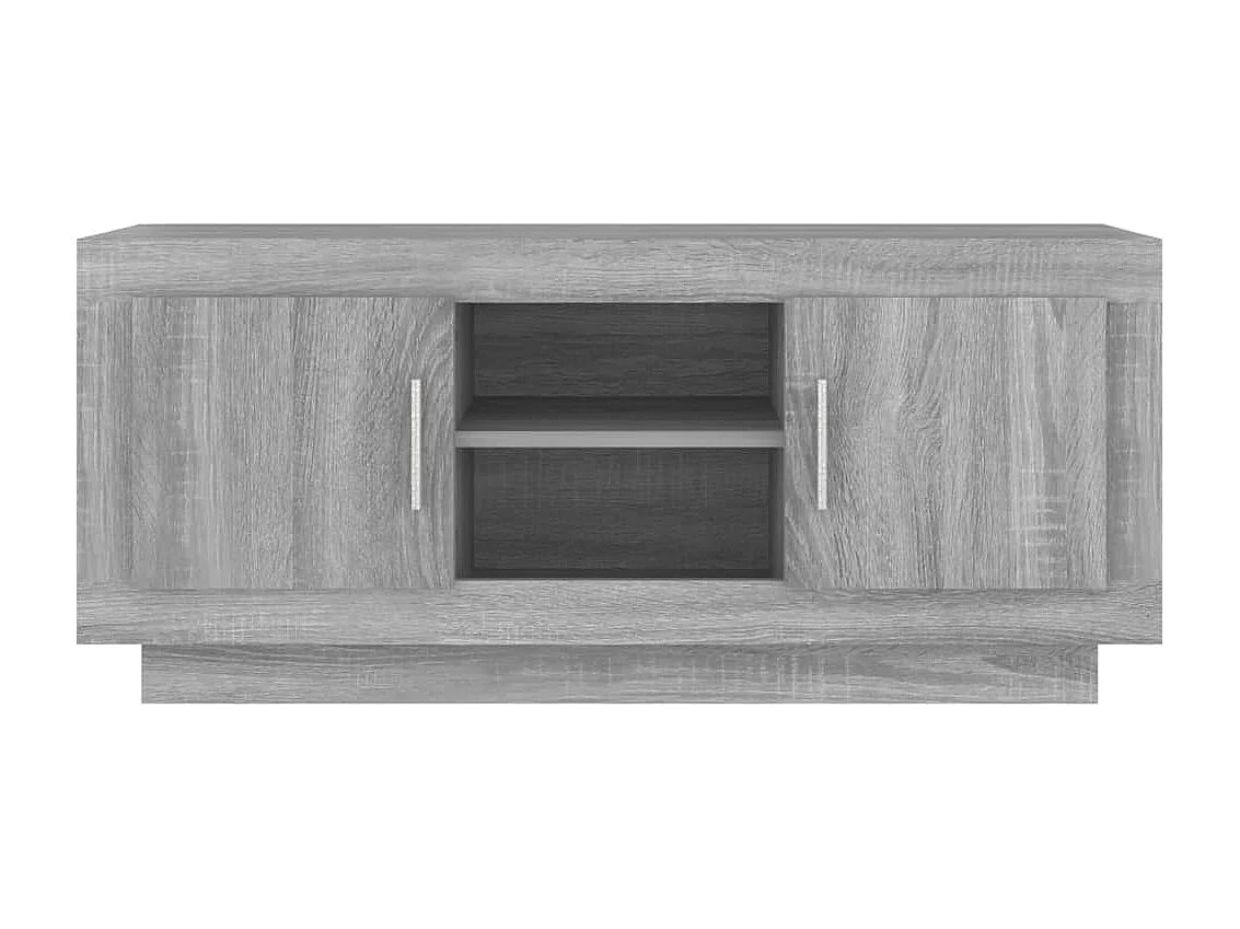 Tv-meubel 102x35x45 cm bewerkt hout grijs sonoma eikenkleurig
