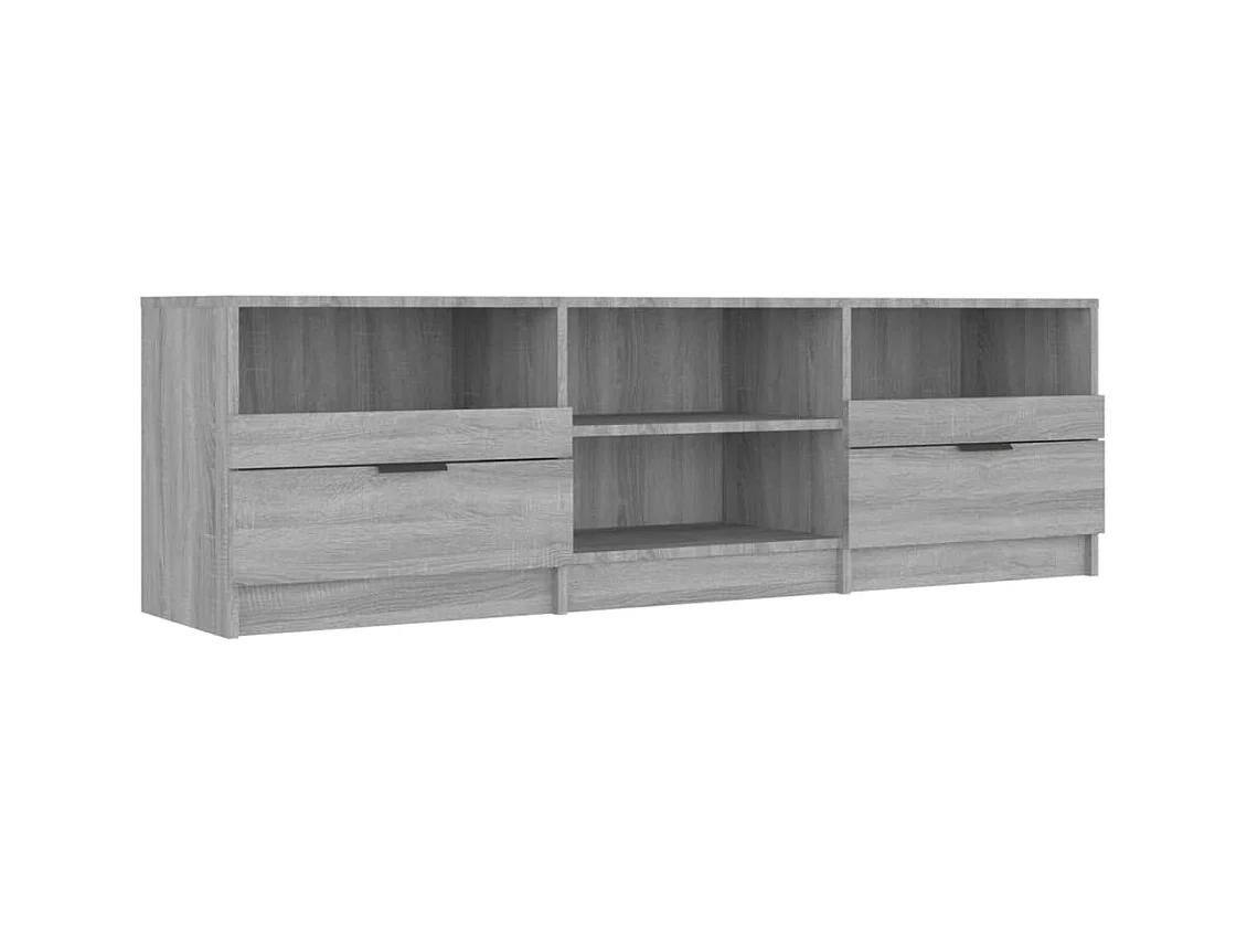 Meuble TV Sonoma gris 150x33,5x45 cm Bois d'ingénierie