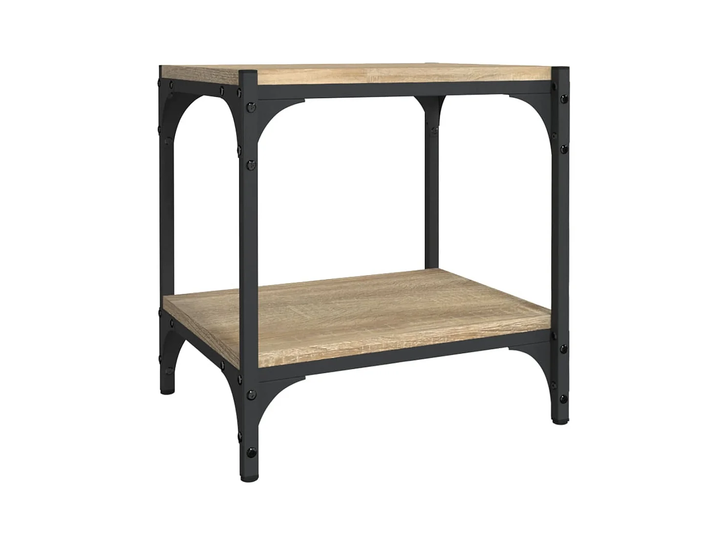 Meuble TV Chêne sonoma 40x33x41 cm Bois d'ingénierie et acier