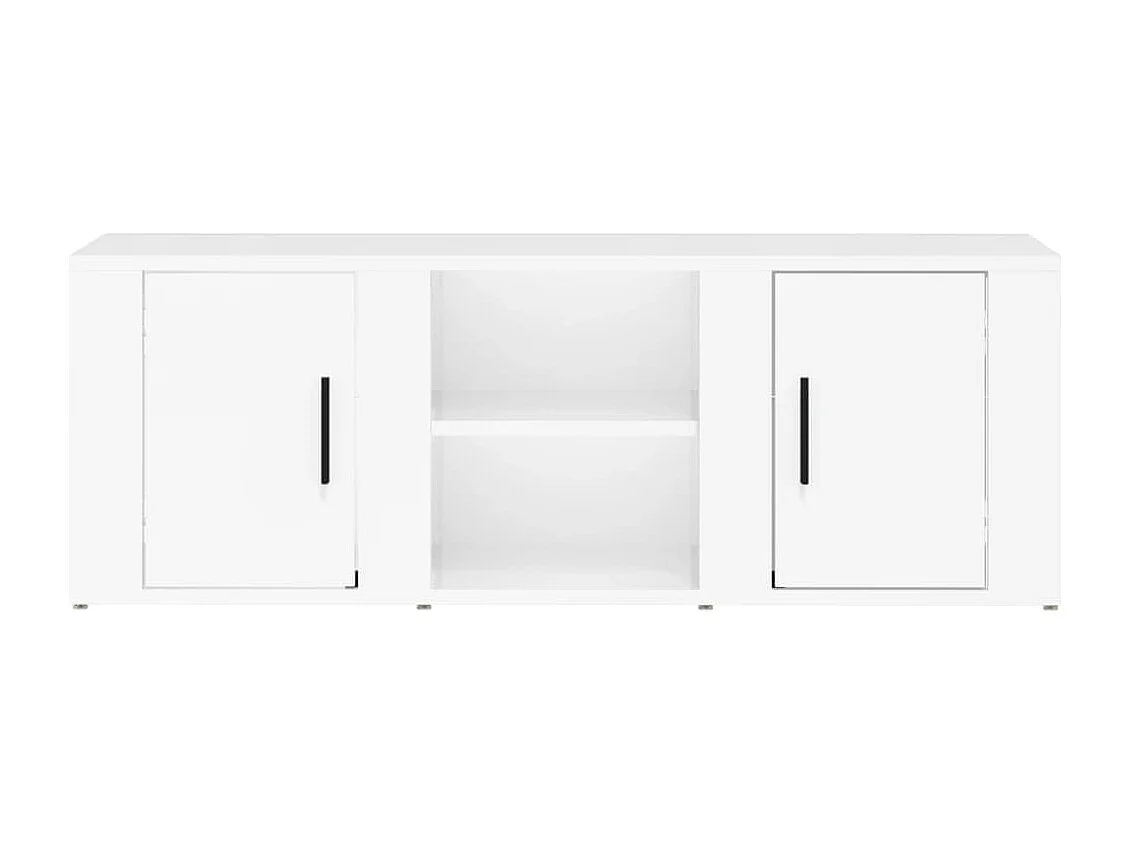 Móvel para TV 100x31,5x35 derivados de madeira branco brilhante