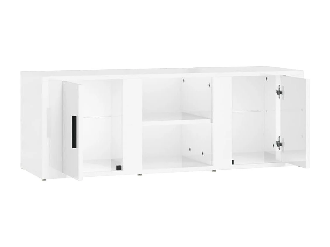 Móvel para TV 100x31,5x35 derivados de madeira branco brilhante