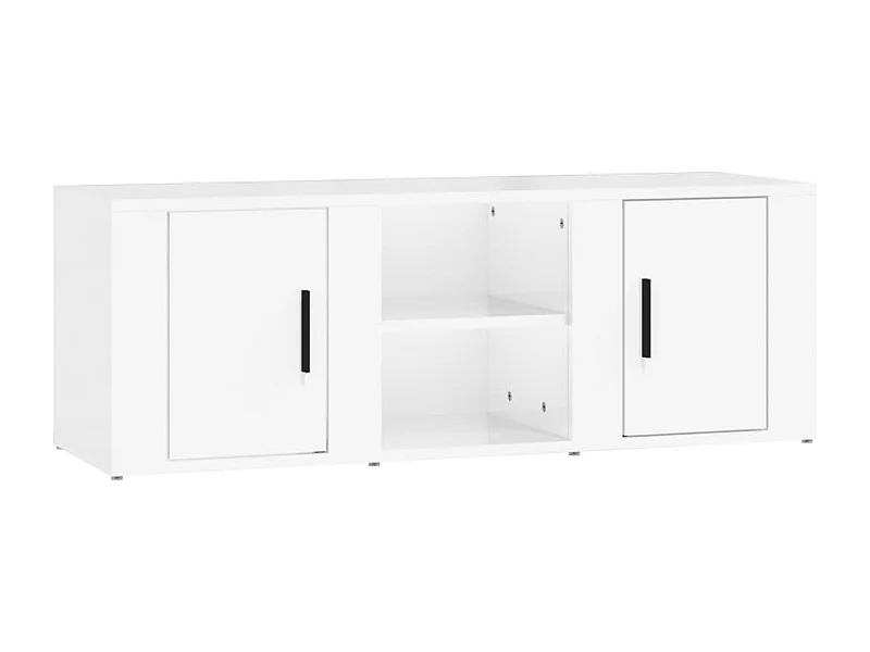 Móvel para TV 100x31,5x35 derivados de madeira branco brilhante