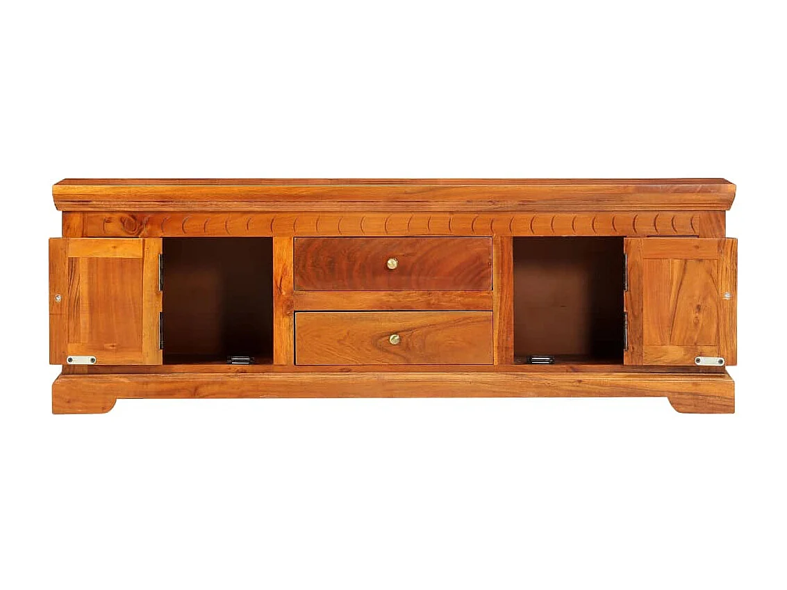 Meuble TV 119x30x40 cm Bois d'acacia massif