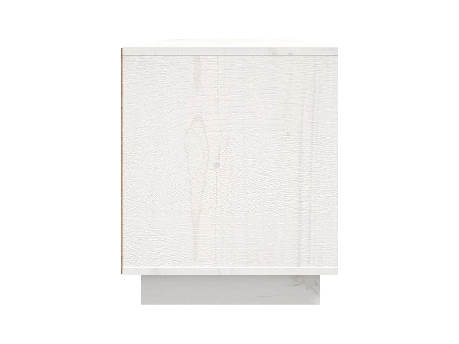 Meuble TV Blanc 156x37x45 cm Bois de pin massif