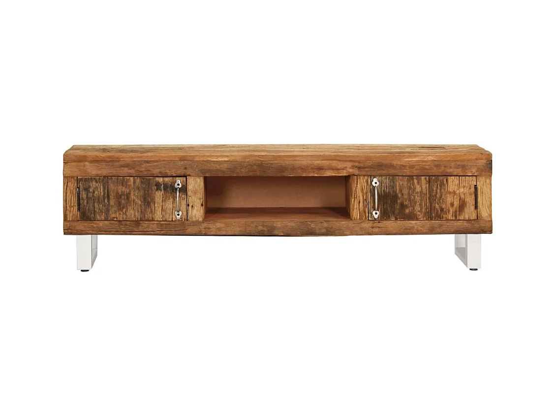 Meuble TV Bois de récupération massif 140 x 30 x 40 cm