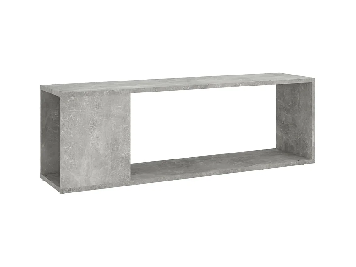 Meuble TV Gris béton 100x24x32 cm Aggloméré