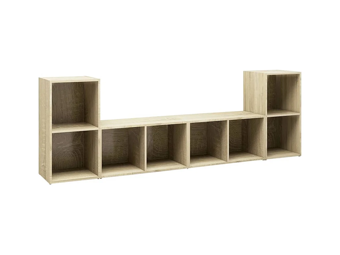 Meubles TV 4 pièces Chêne sonoma 72x35x36,5 cm Aggloméré