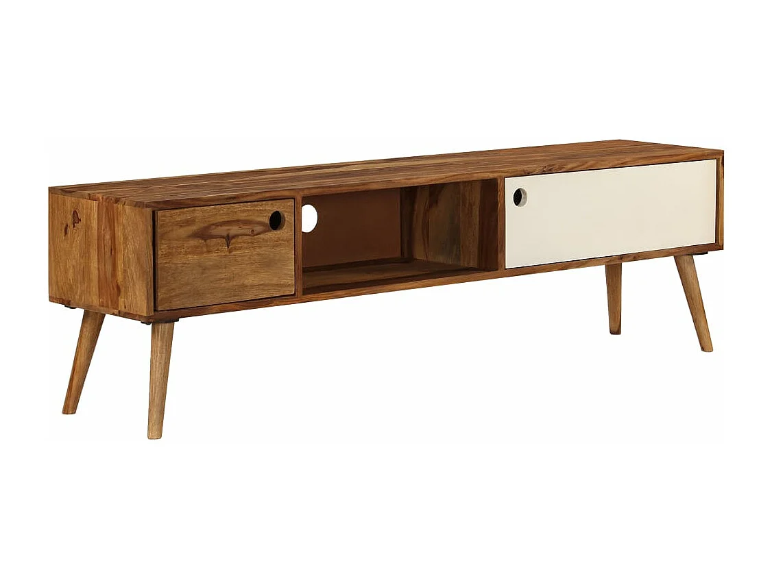 Mueble para TV madera maciza de sheesham 140x30x40 cm