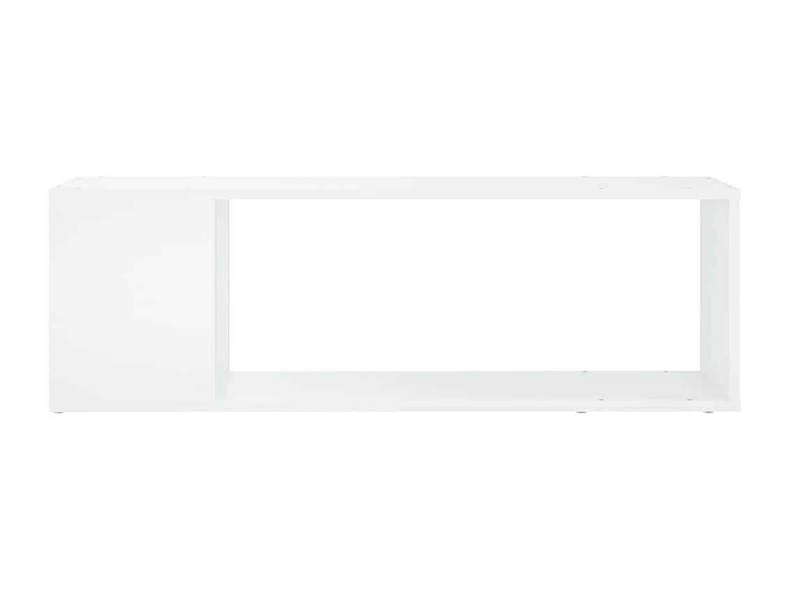 Meuble TV Blanc 100x24x32 cm Aggloméré