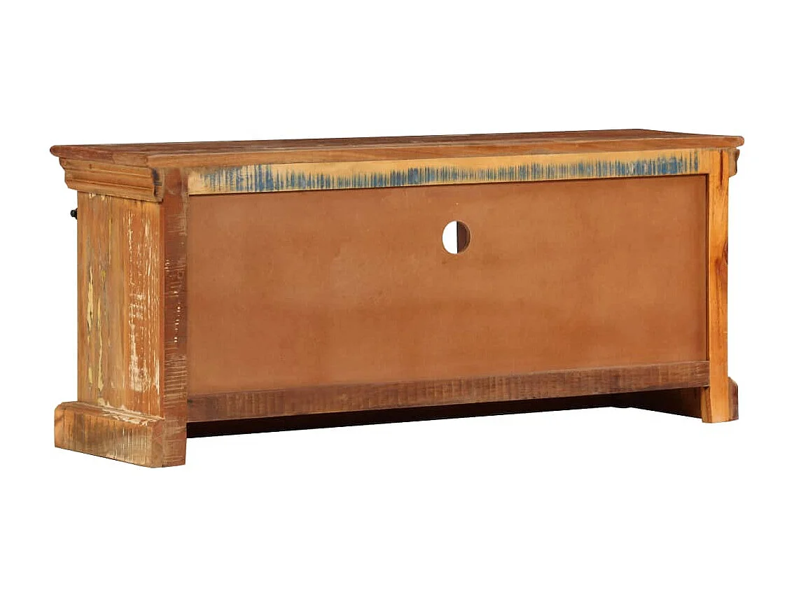 Meuble TV 110 x 30 x 45 cm Bois de récupération massif