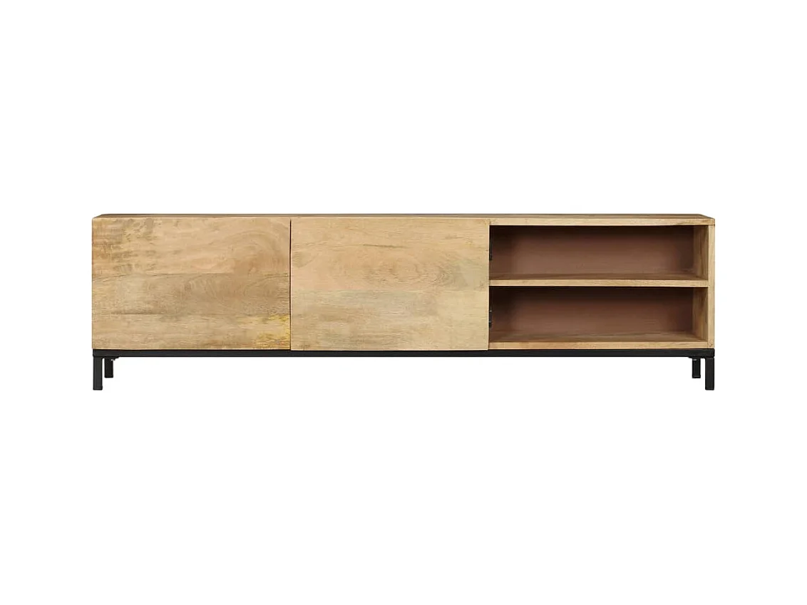 Meuble TV 145 x 30 x 41 cm Bois massif de manguier