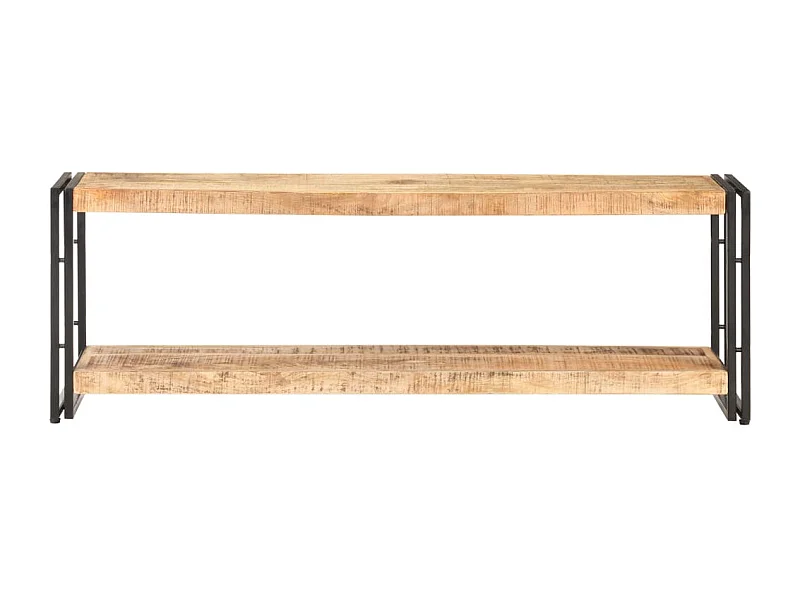 Meuble TV 120x30x40 cm Bois de manguier brut