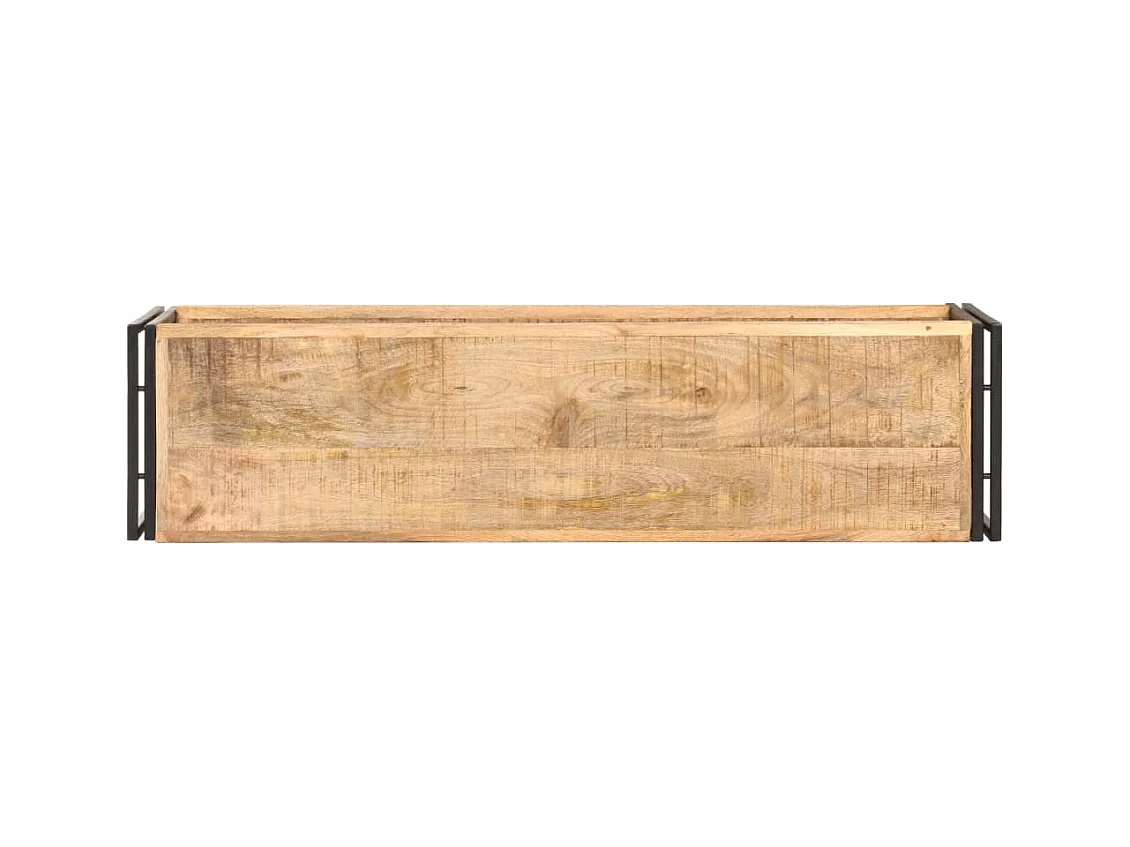 Mueble para TV de madera maciza de mango rugosa 120x30x40 cm