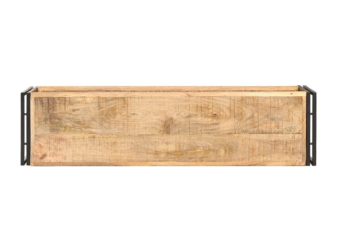 Meuble TV 120x30x40 cm Bois de manguier brut