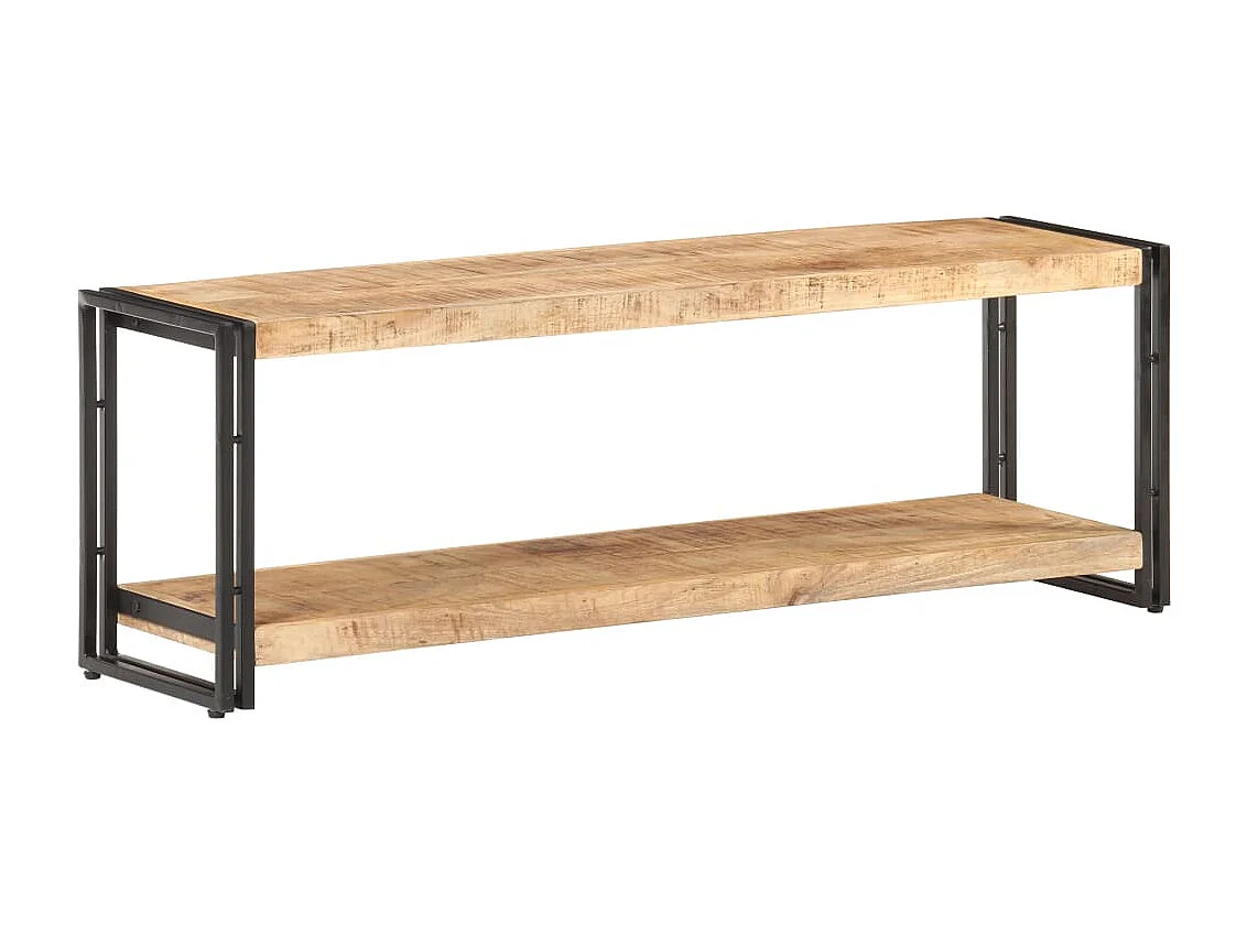 Meuble TV 120x30x40 cm Bois de manguier brut