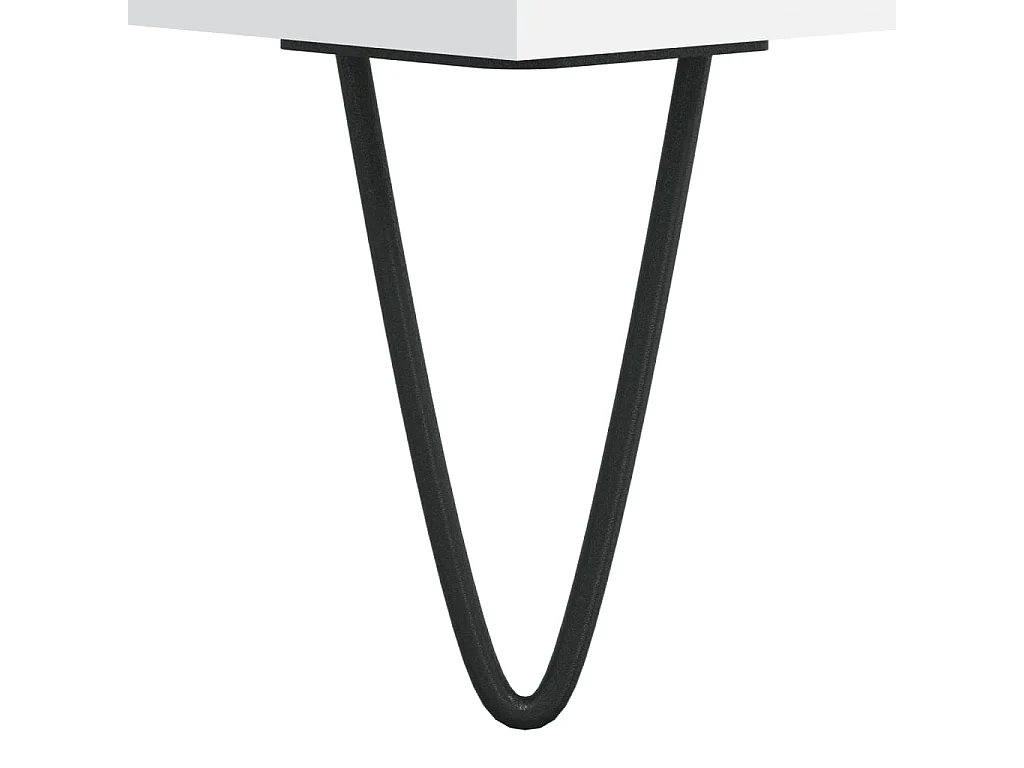 Meuble TV blanc 150x30x44,5 cm bois d'ingénierie