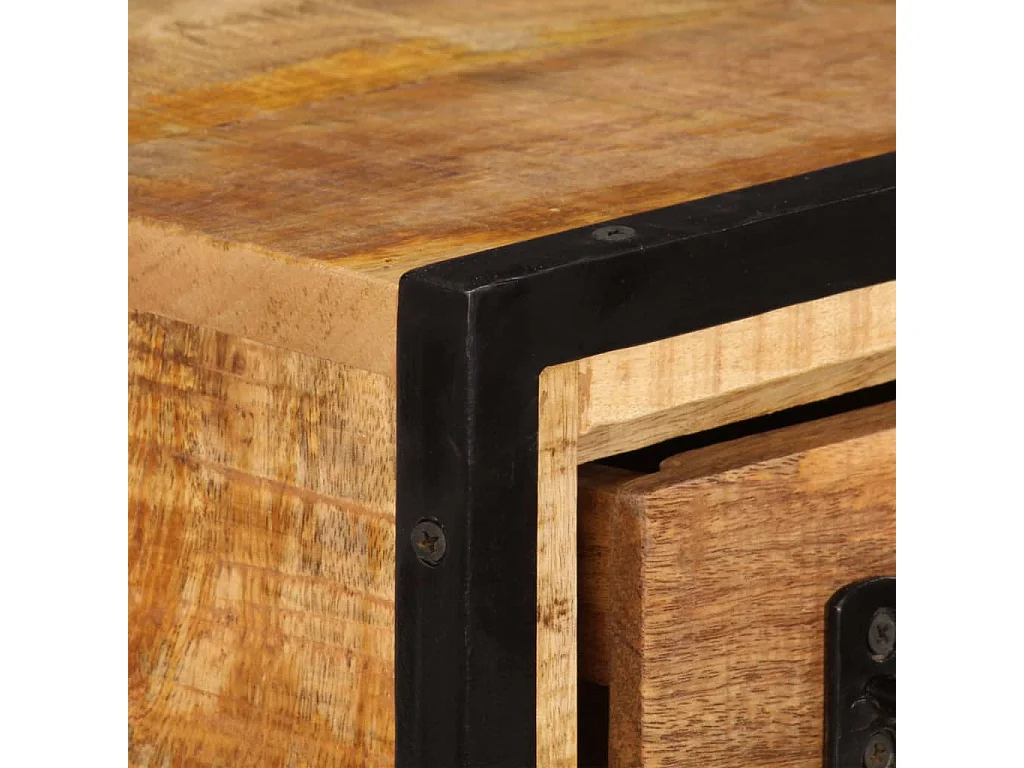 Mueble para la TV con cajones madera mango maciza 120x30x40 cm