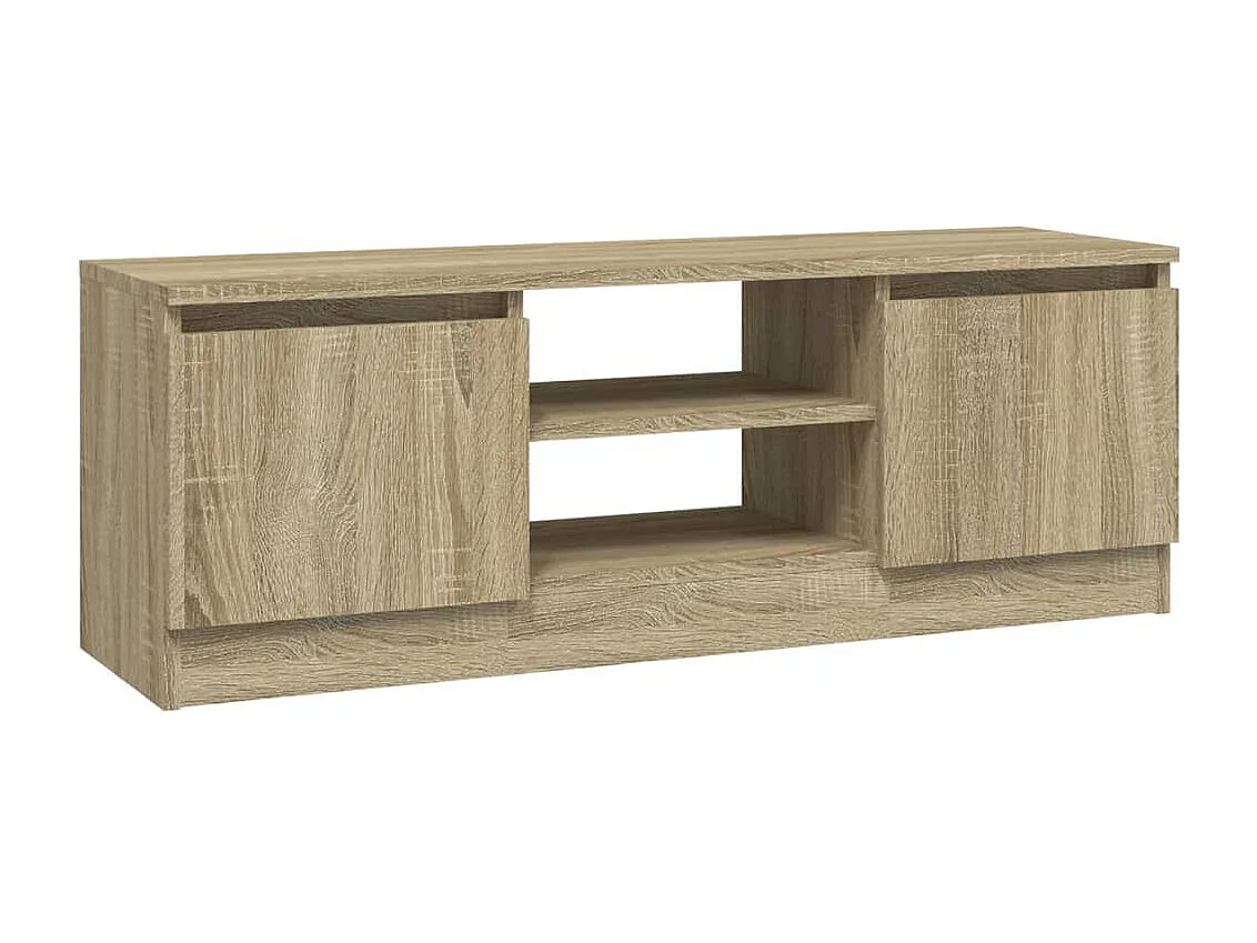 Meuble TV avec porte Chêne sonoma 102x30x36 cm