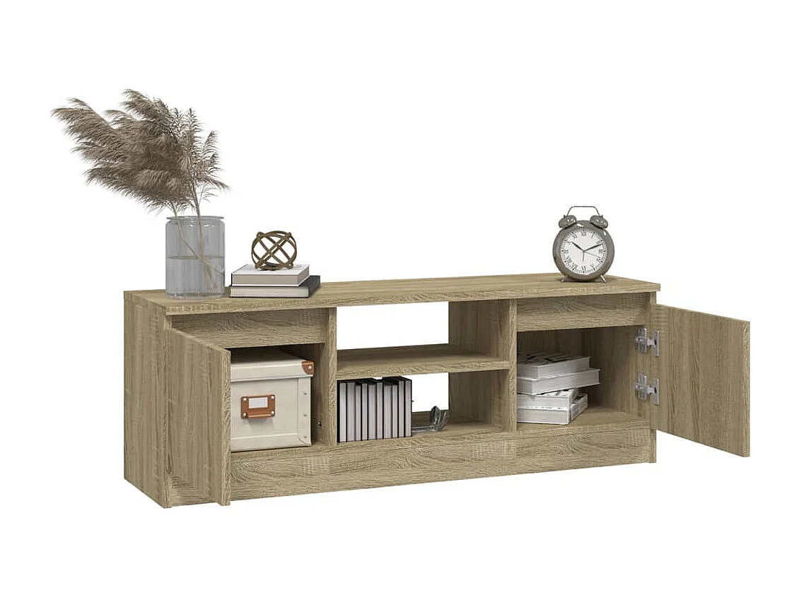 Meuble TV avec porte Chêne sonoma 102x30x36 cm