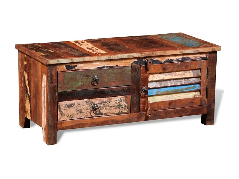 Tv-meubel massief gerecycled hout