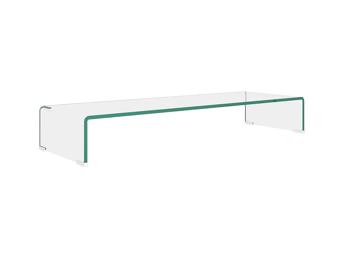 Meuble TV / pour moniteur 90 x 30 x 13 cm Verre Transparent