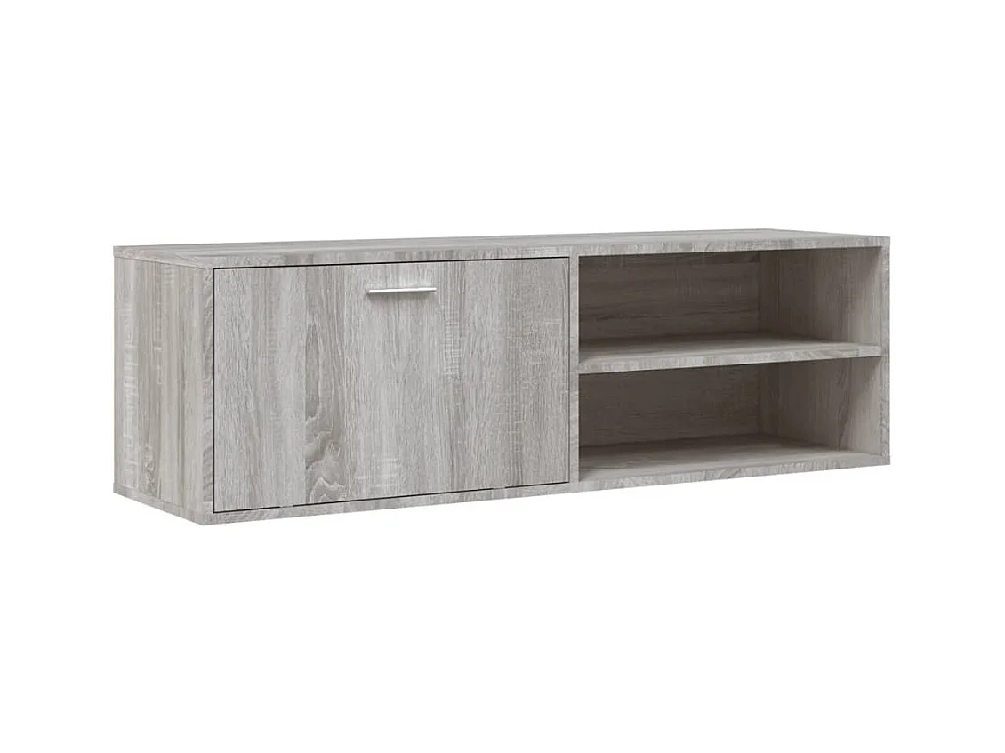 Meuble TV sonoma gris 120x34x37 cm bois d'ingénierie