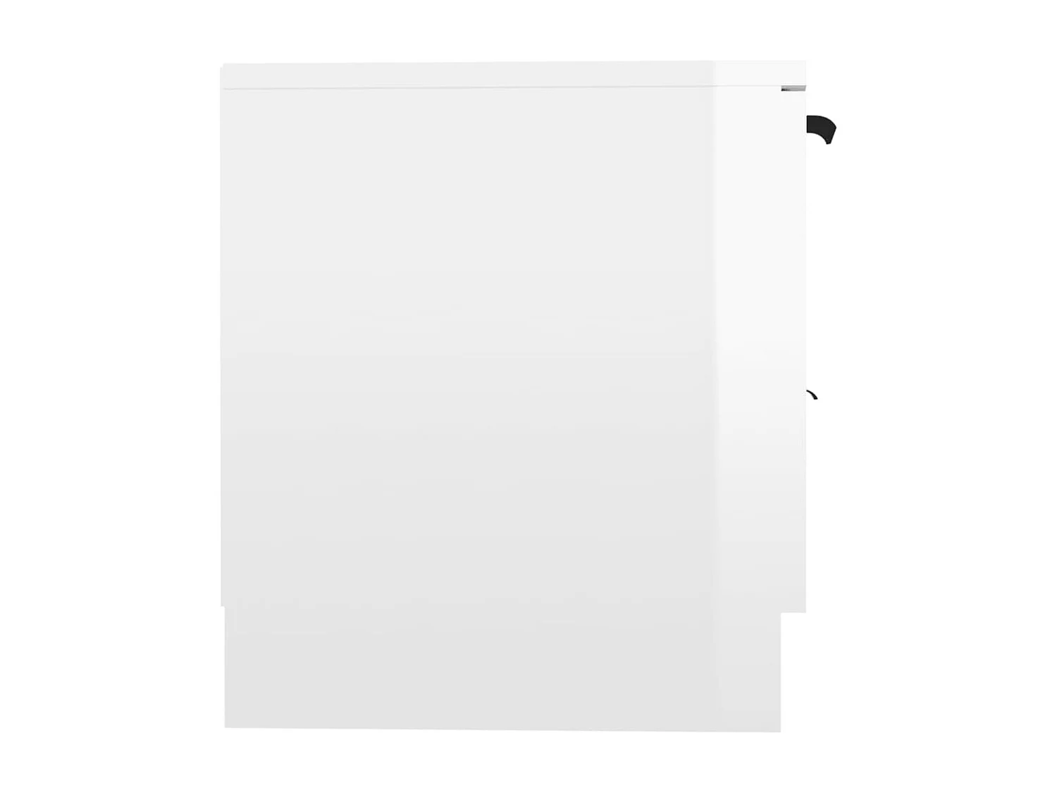 Meuble TV Blanc brillant 140x35x40 cm Bois d'ingénierie