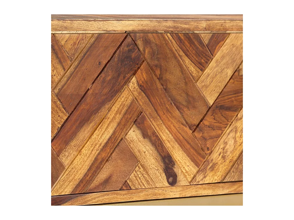 Meuble TV 140 x 30 x 45 cm Bois de Sesham massif