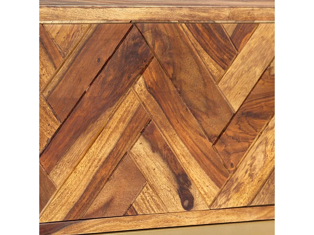 Mueble para TV madera maciza de sheesham 140x30x45 cm