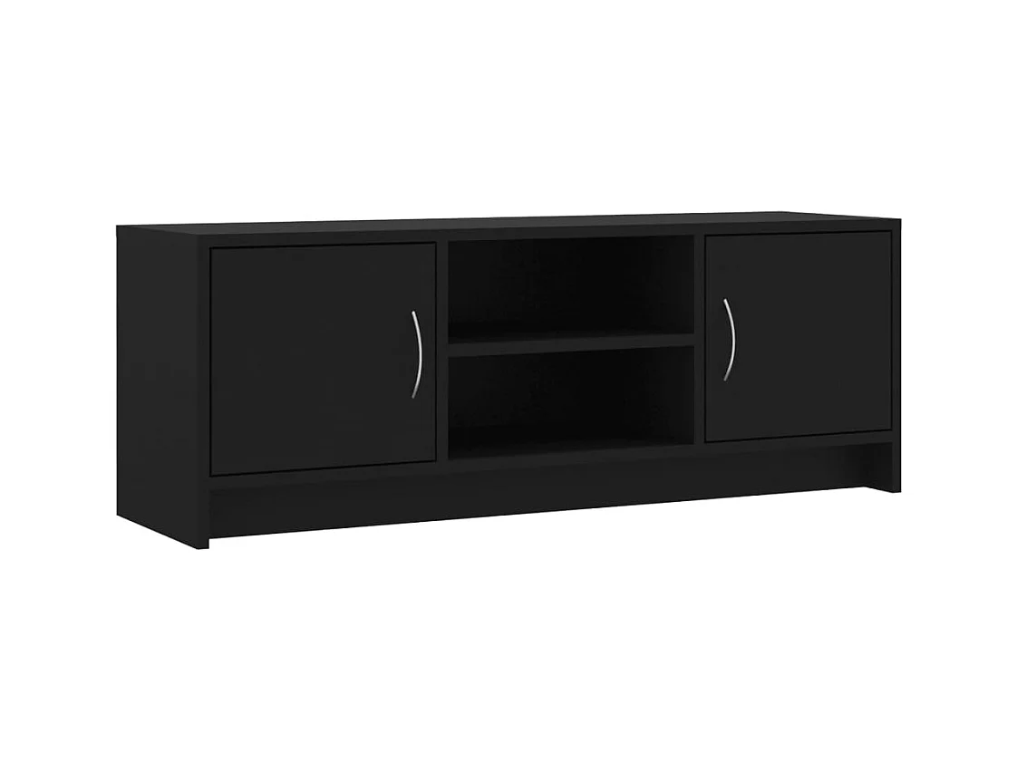 Meuble TV noir 102x30x37,5 cm bois d'ingénierie