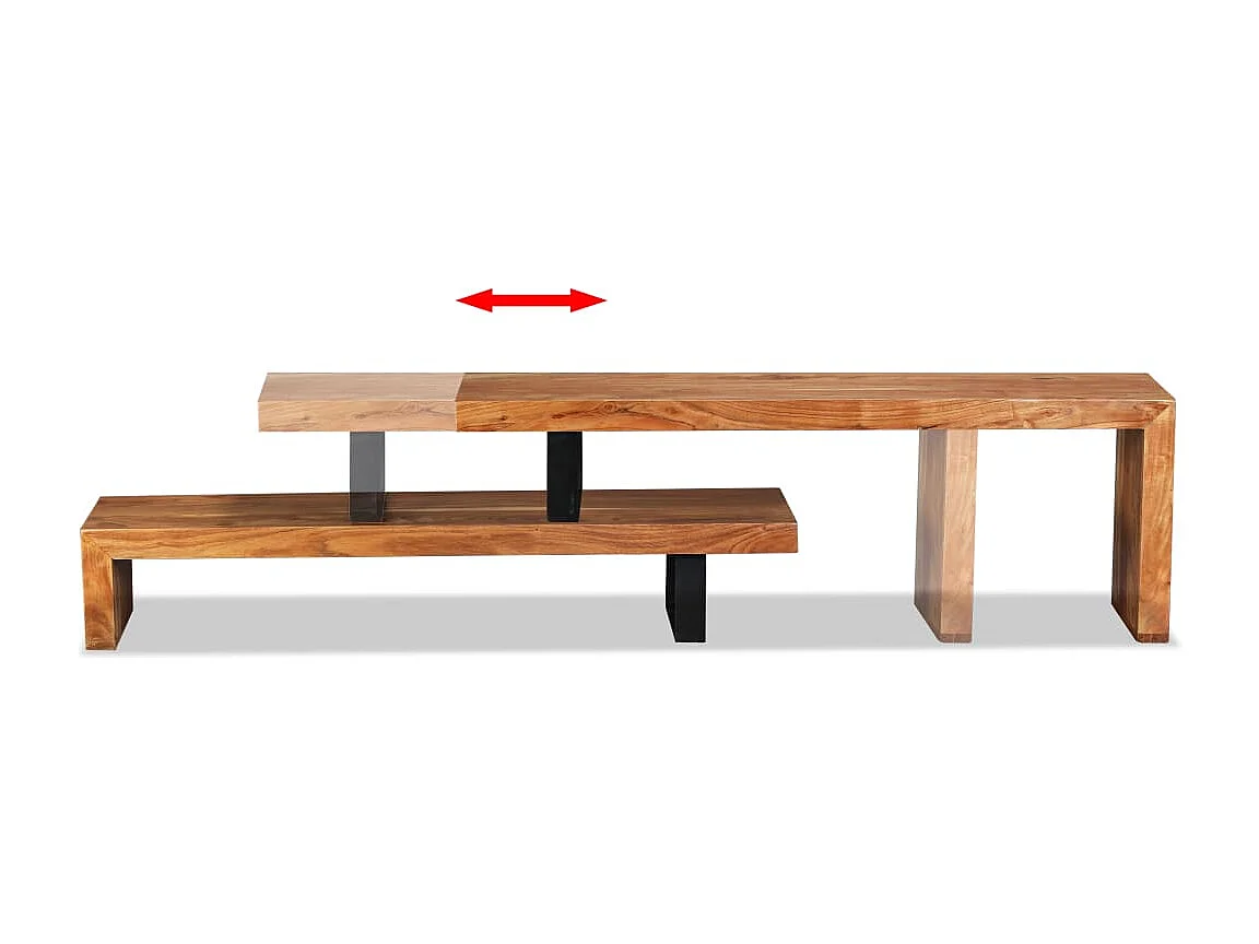 Meuble TV Bois d'acacia massif