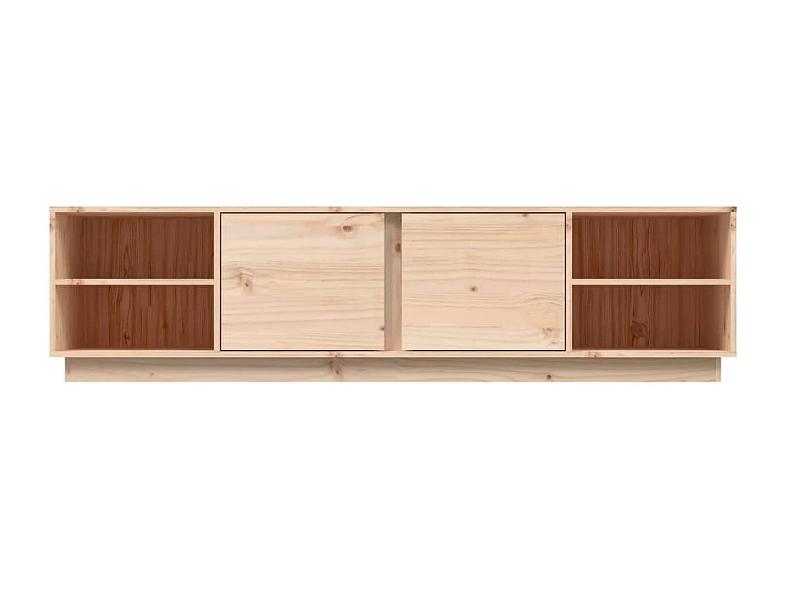 Mueble de TV de madera maciza de pino 156x40x40 cm