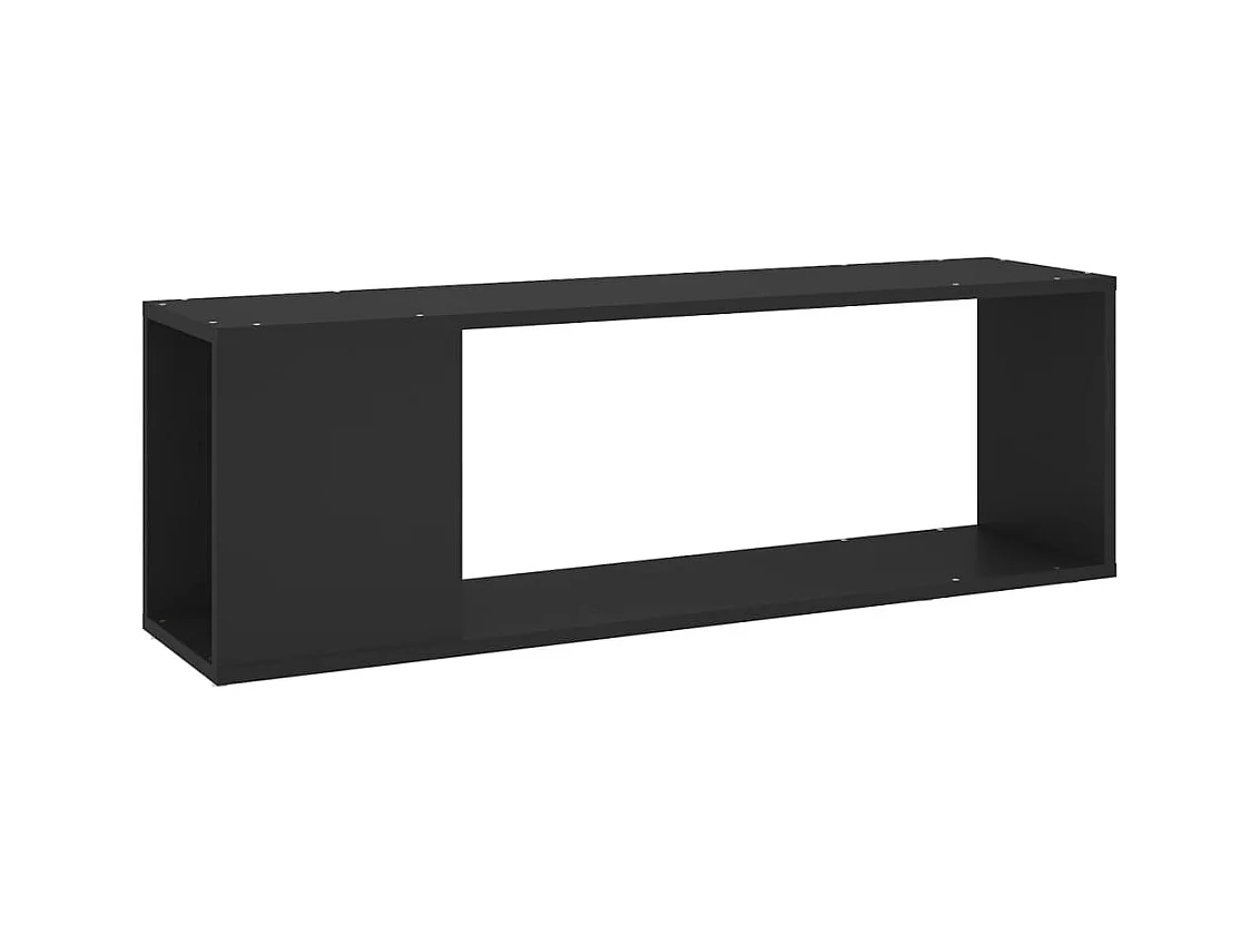 Meuble TV Noir 100x24x32 cm Aggloméré