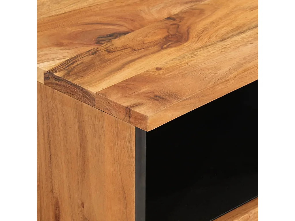Meuble TV 70x33x46 cm Bois d'acacia massif