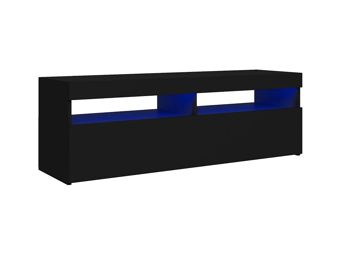 Meuble TV avec lumières LED noir 120x35x40 cm