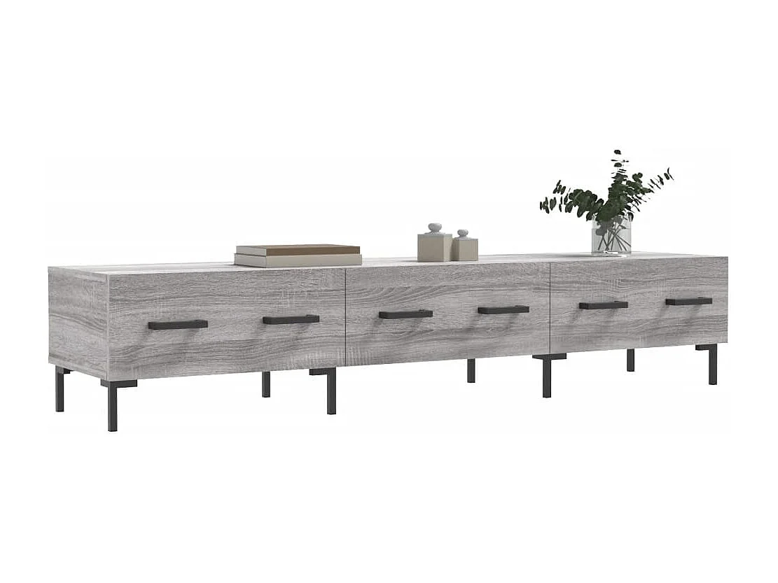 Móvel de TV 150x36x30 cm derivados de madeira cinzento sonoma