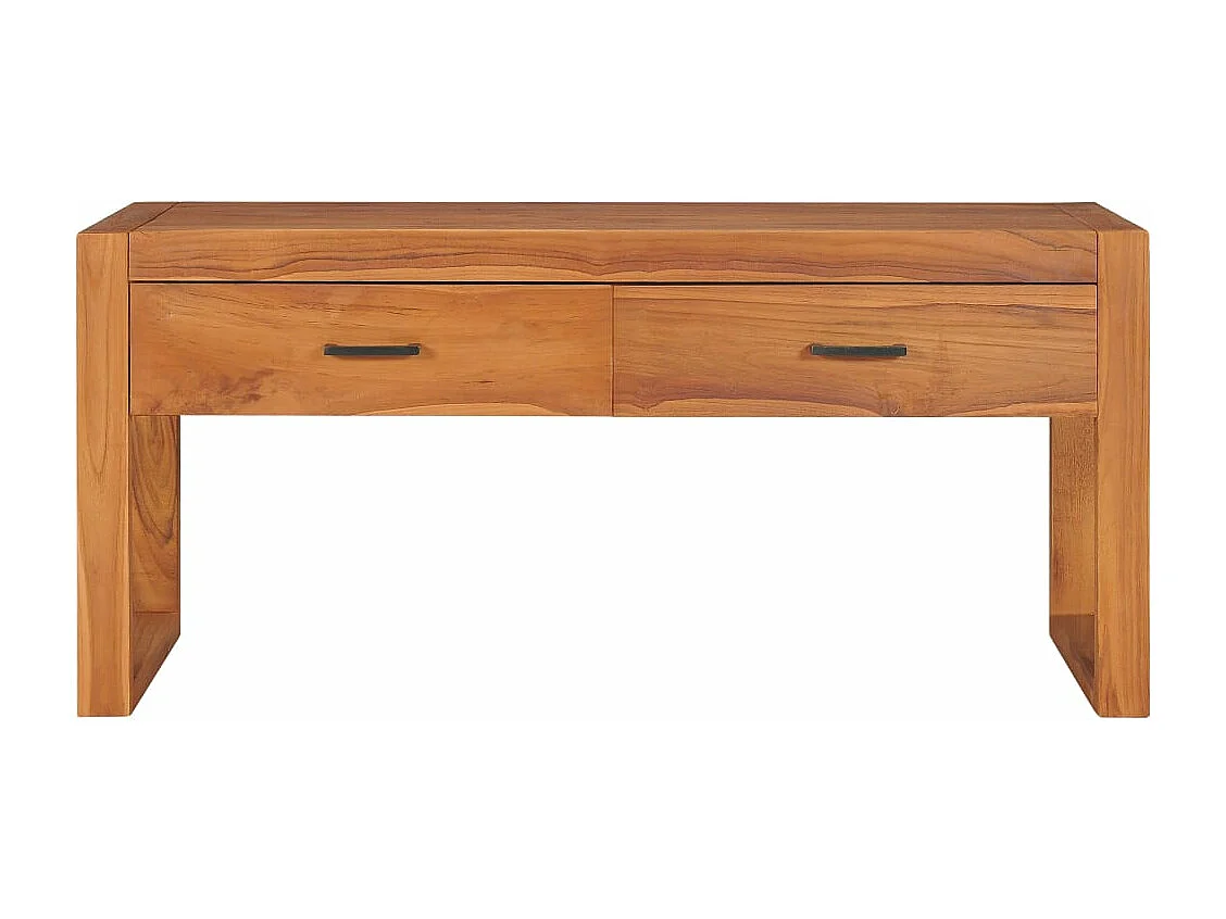 Mueble para TV de madera reciclada de teca 100x40x45 cm