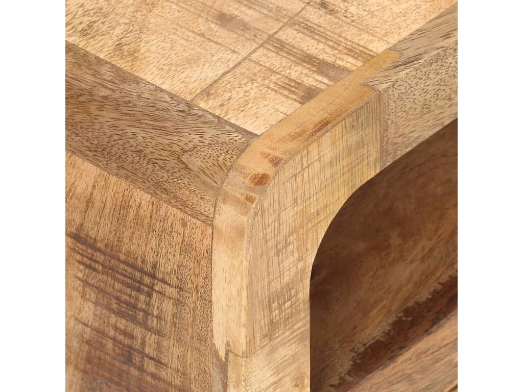 Tv-meubel 117x30x41 cm massief ruw mangohout