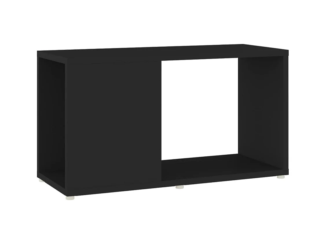 Meuble TV Noir 60x24x32 cm Aggloméré