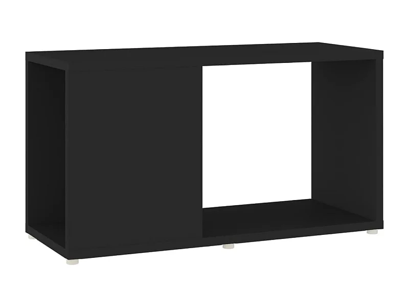 Meuble TV Noir 60x24x32 cm Aggloméré