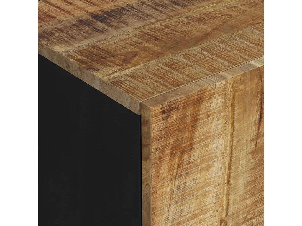 Meuble TV 105x33,5x46 cm bois de manguier et d'ingénierie