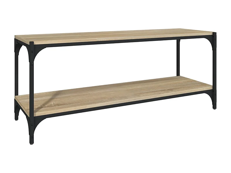 Móvel TV 100x33x41 cm derivados madeira/aço cor carvalho sonoma