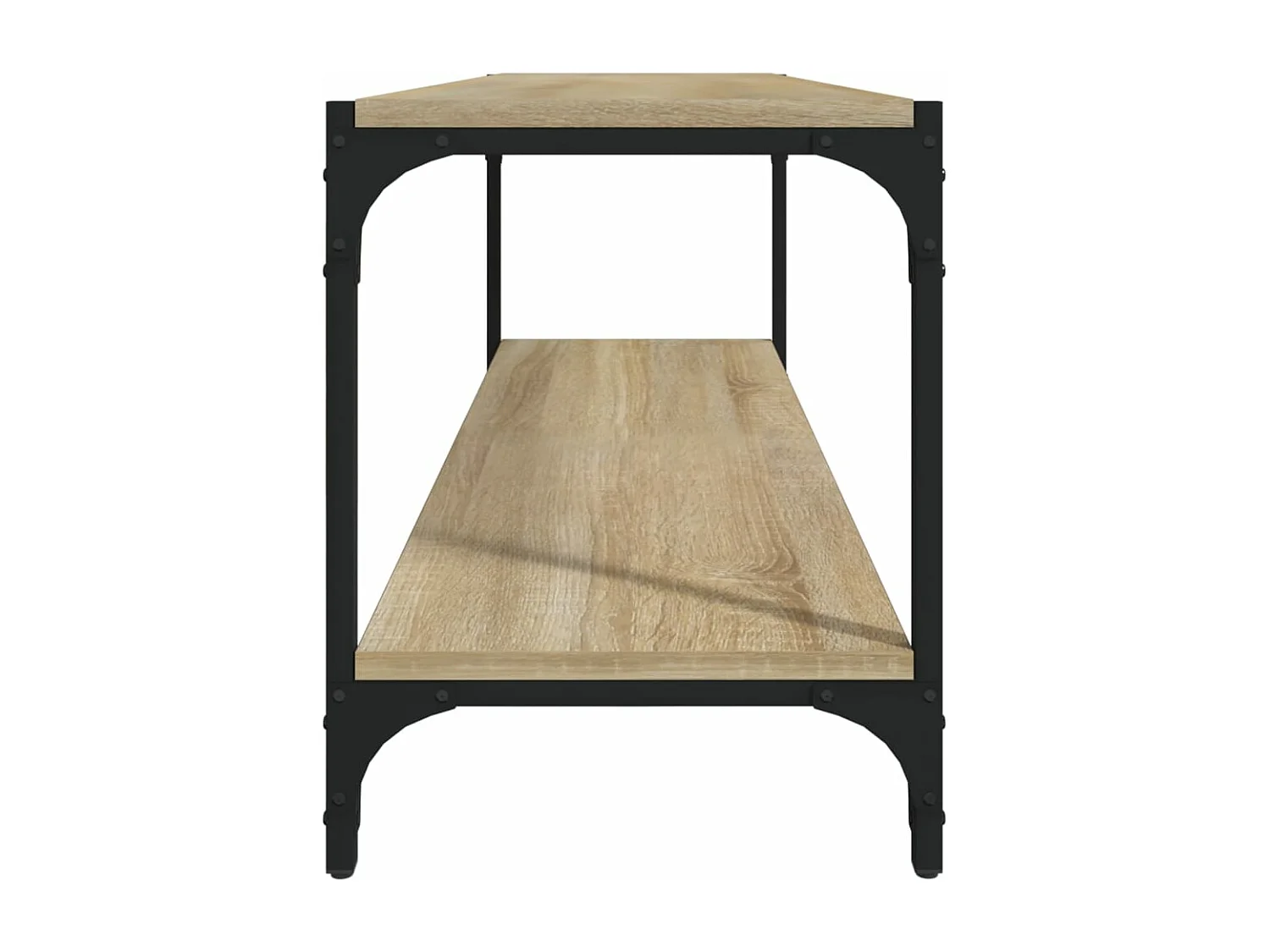 Meuble TV Chêne sonoma 100x33x41 cm Bois d'ingénierie et acier