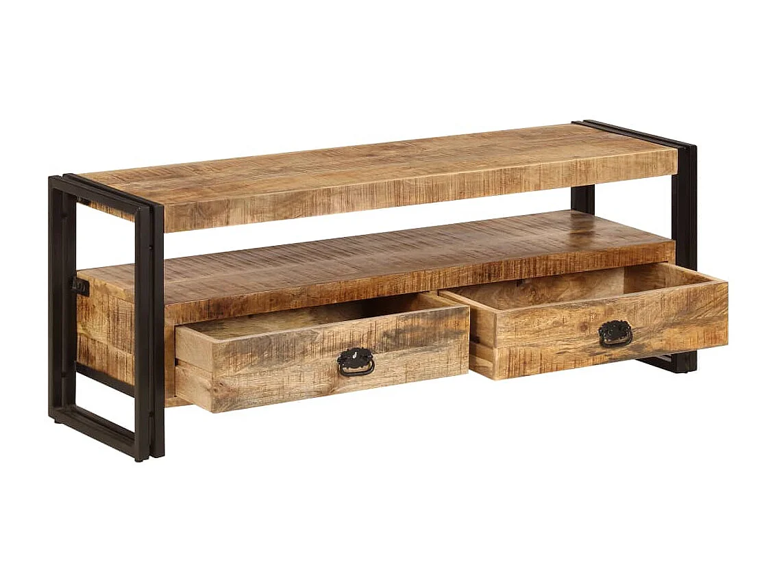 Meuble TV 120x35x45 cm Bois solide de manguier