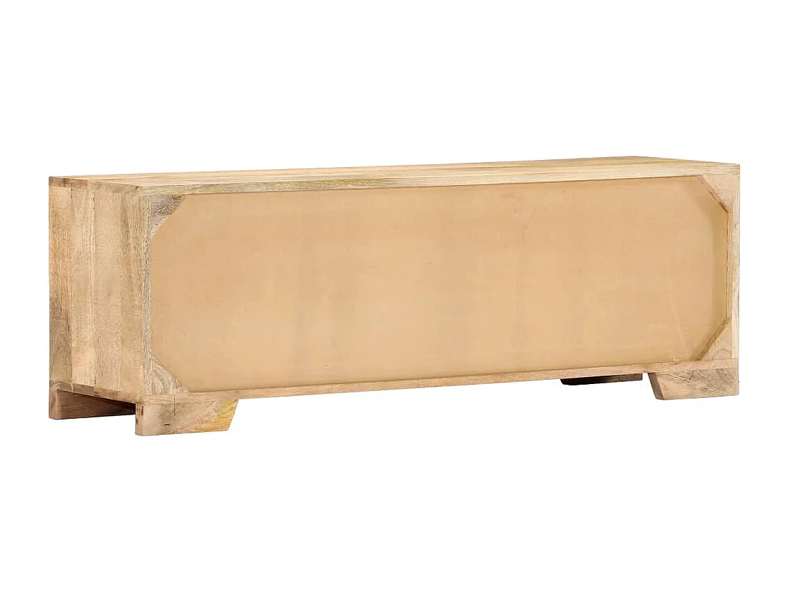 Meuble TV 120x30x40 cm Bois massif de manguier