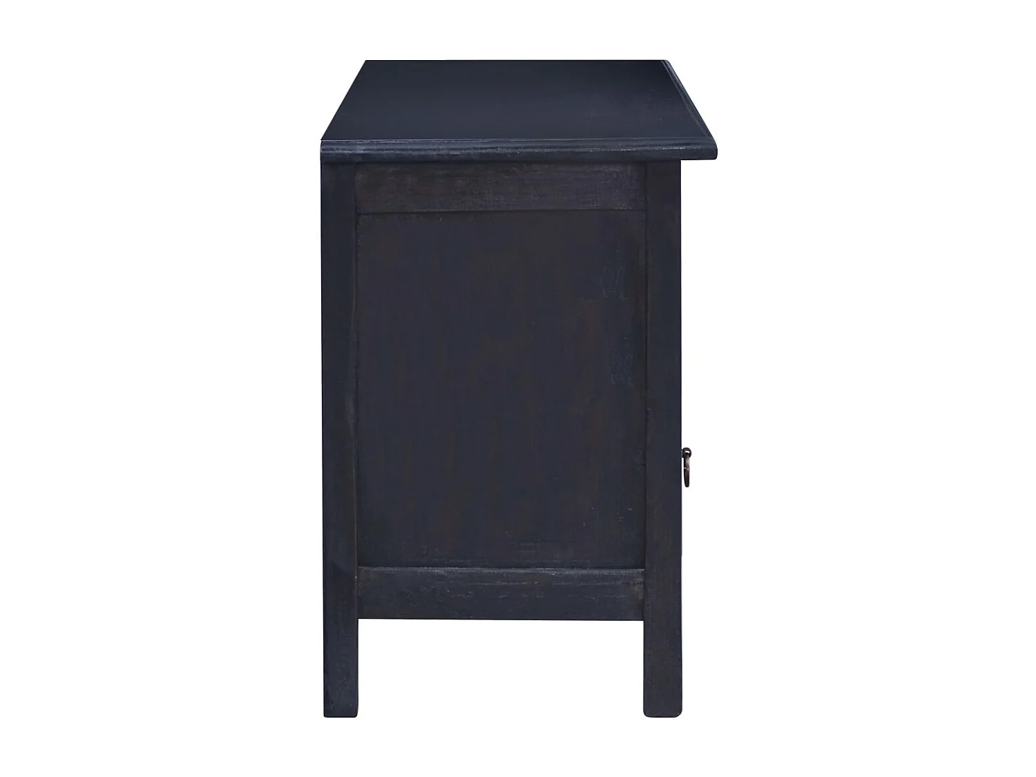 Móvel de TV 100x30x45 cm mogno maciço castanho café preto-claro