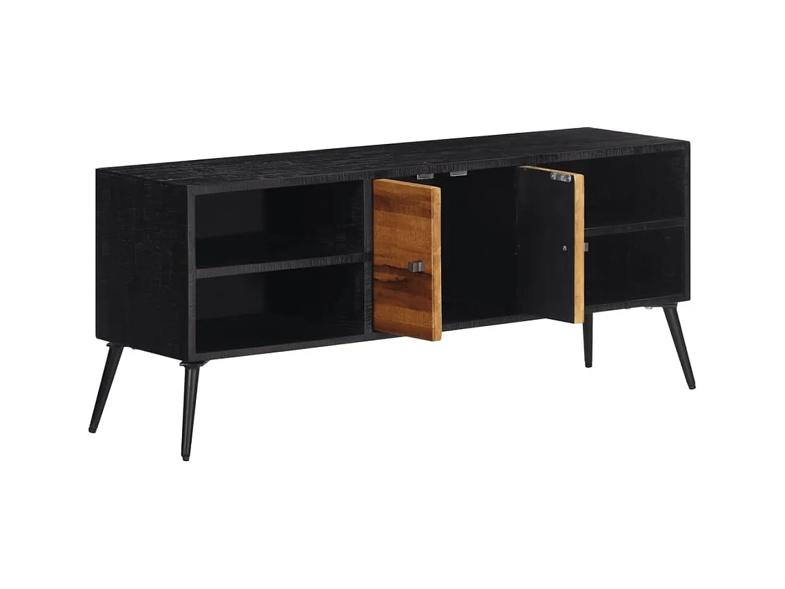 Meuble TV 112x31x45 cm teck massif récupéré