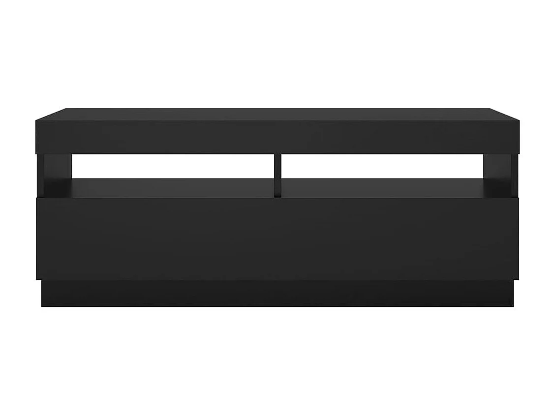 Tv-meubel met LED-verlichting 100x35x40 cm zwart