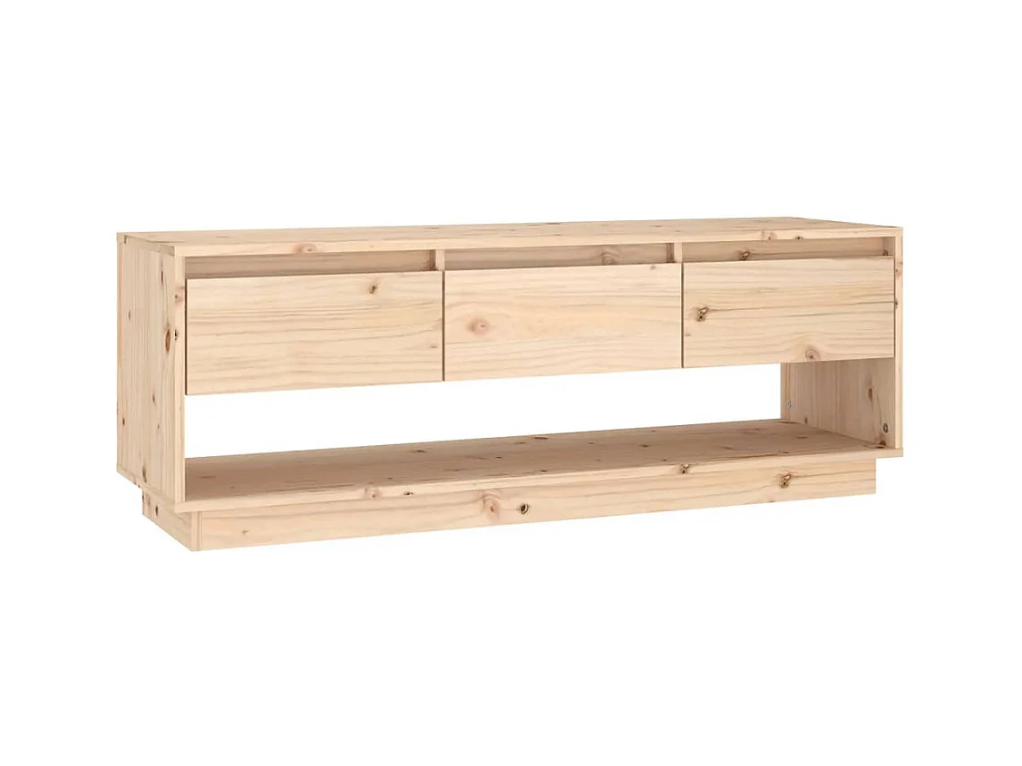Meuble TV 110,5x34x40 cm Bois de pin massif
